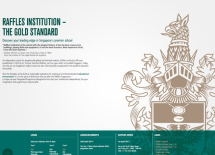 Raffles Institution – The Gold Standard