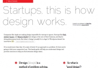 Startups, this is how design works