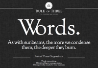 Rule of Three – The Copywriting Studio.